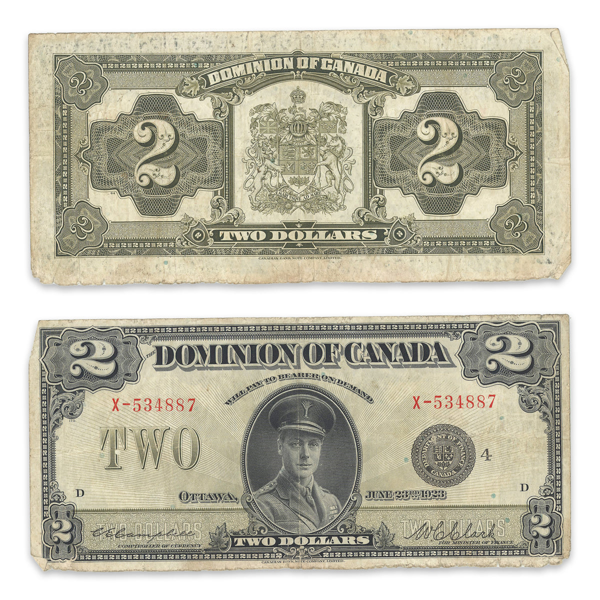 $2 1923 DC-26l Campbell-Clark Prefix X F-15