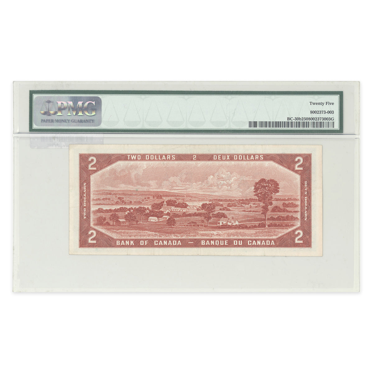 $2 1954 Devil's Face Devil's Face Series BC-30b Beattie-Coyne Prefix G/B PMG VF-25