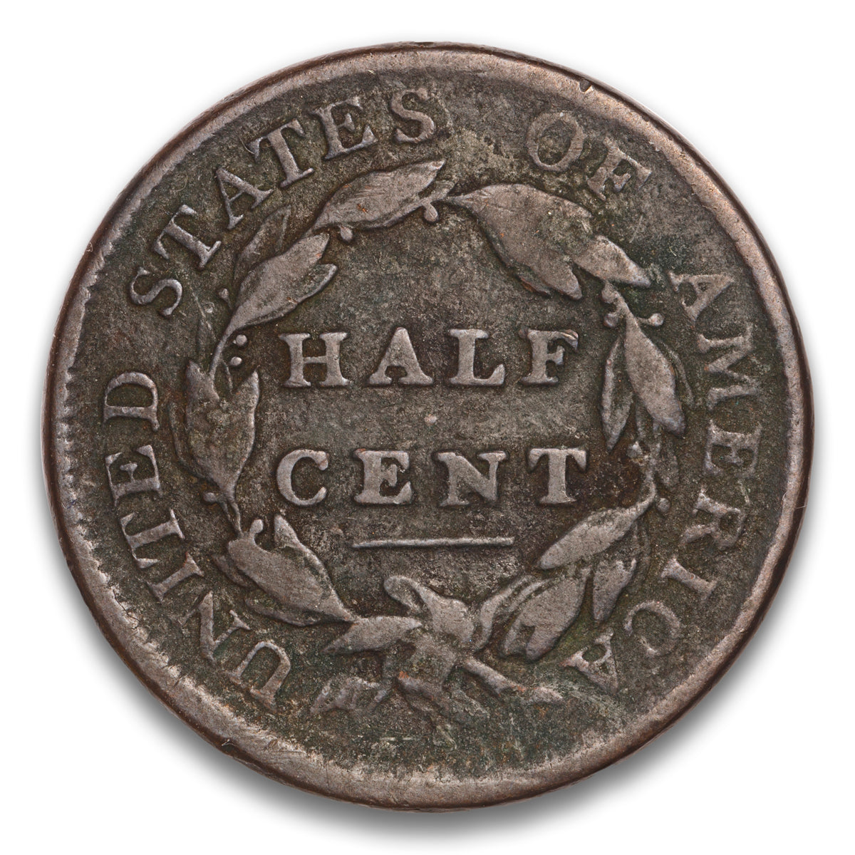US Half Cent Classic Head 1809 Non-Certified VG-8