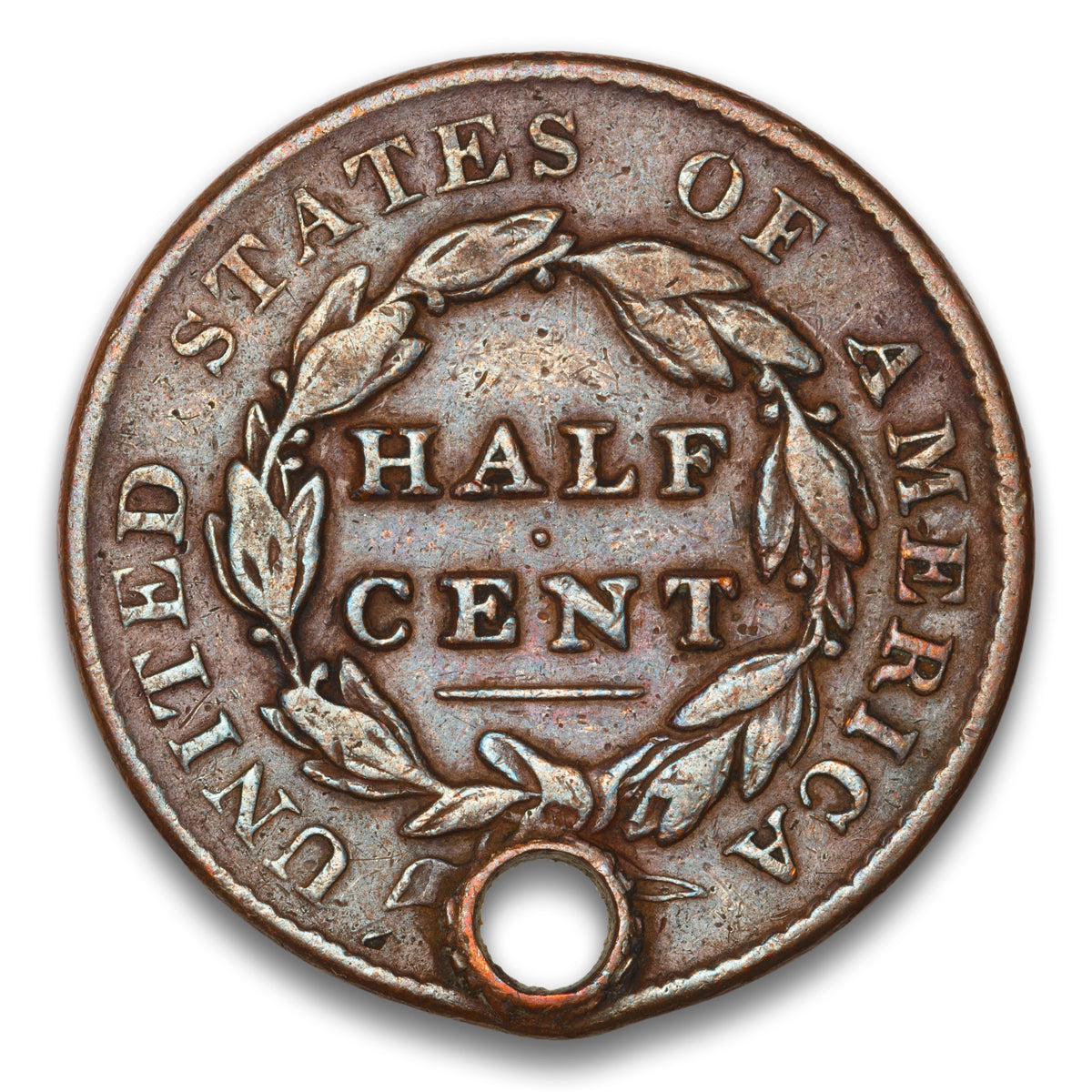 US Half Cent Classic Head 1828 13 Stars Non-Certified VF-30