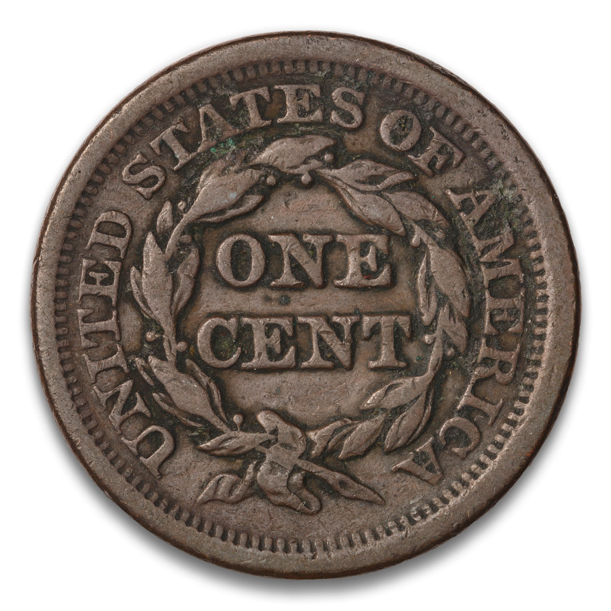 US 1 Cent Braided Hair 1852 Non-Certified VF-20