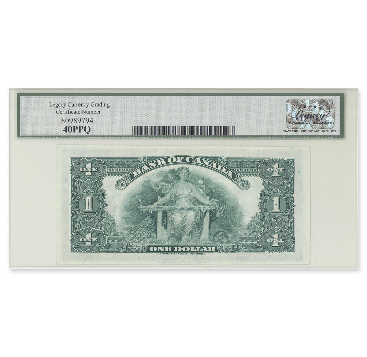 $1 1935 BC-1 English Osborne-Towers Prefix A Legacy EF-40 PPQ