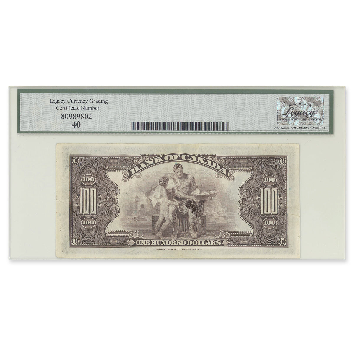 $100 1935 BC-15 English Osborne-Towers Prefix A Legacy EF-40