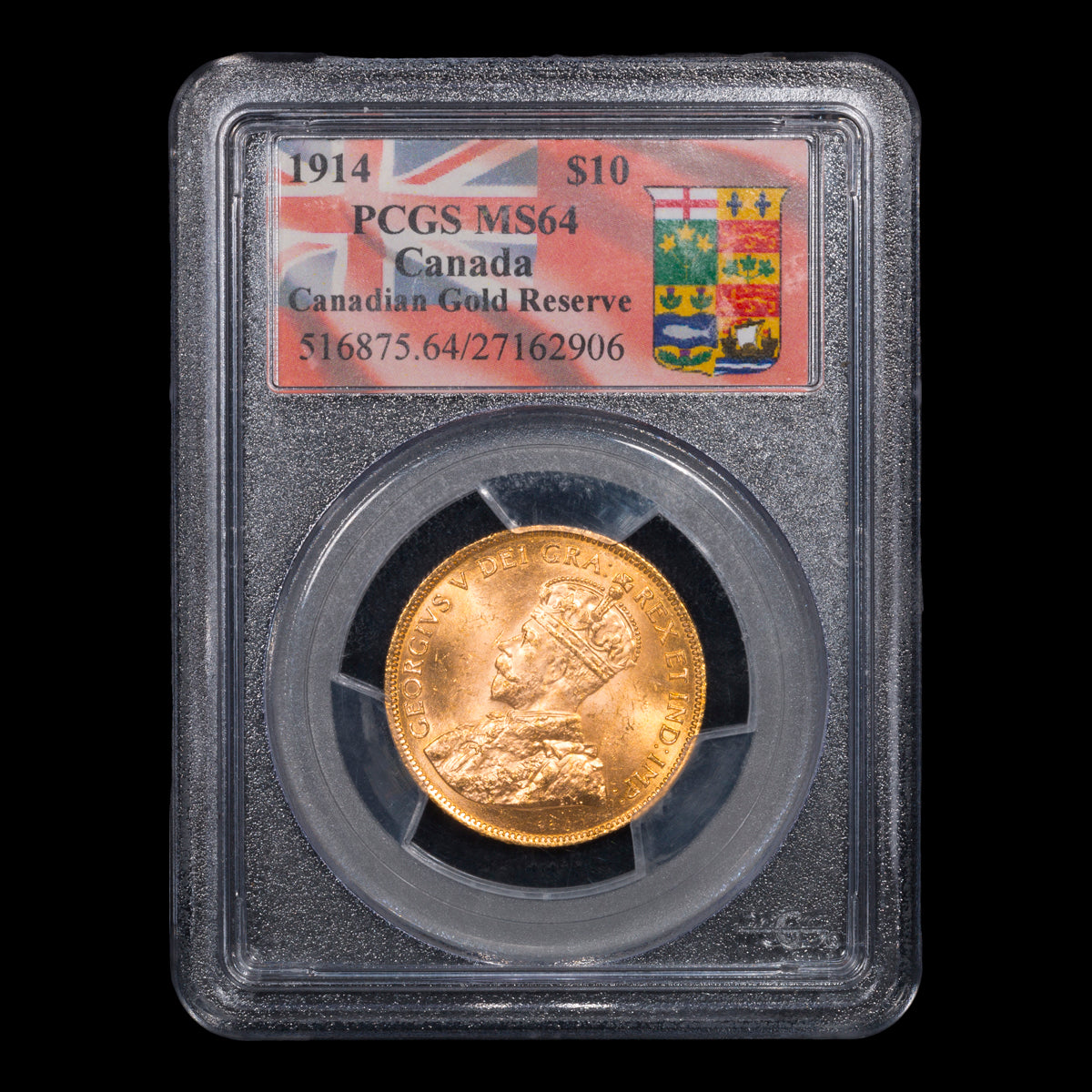 $10 1914 Canadian Gold Reserve PCGS MS-64