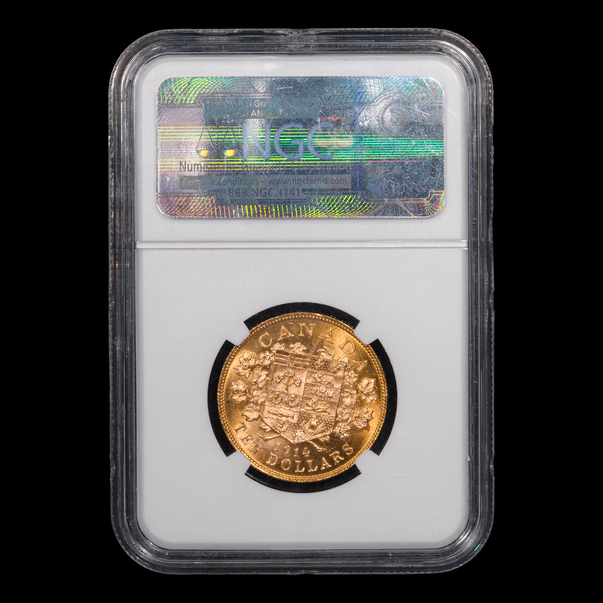 $10 1914 Bank of Canada Hoard NGC MS-64