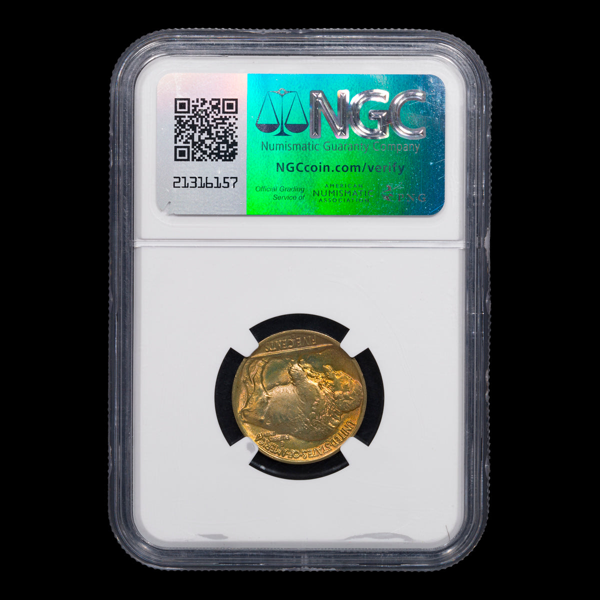 US 5 Cent Buffalo 1938D NGC MS-67