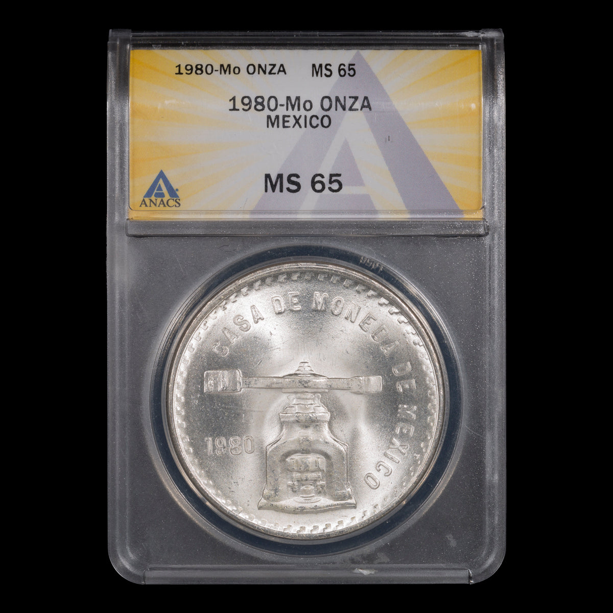 Mexico Silver Onza 1980 Mo MS-65