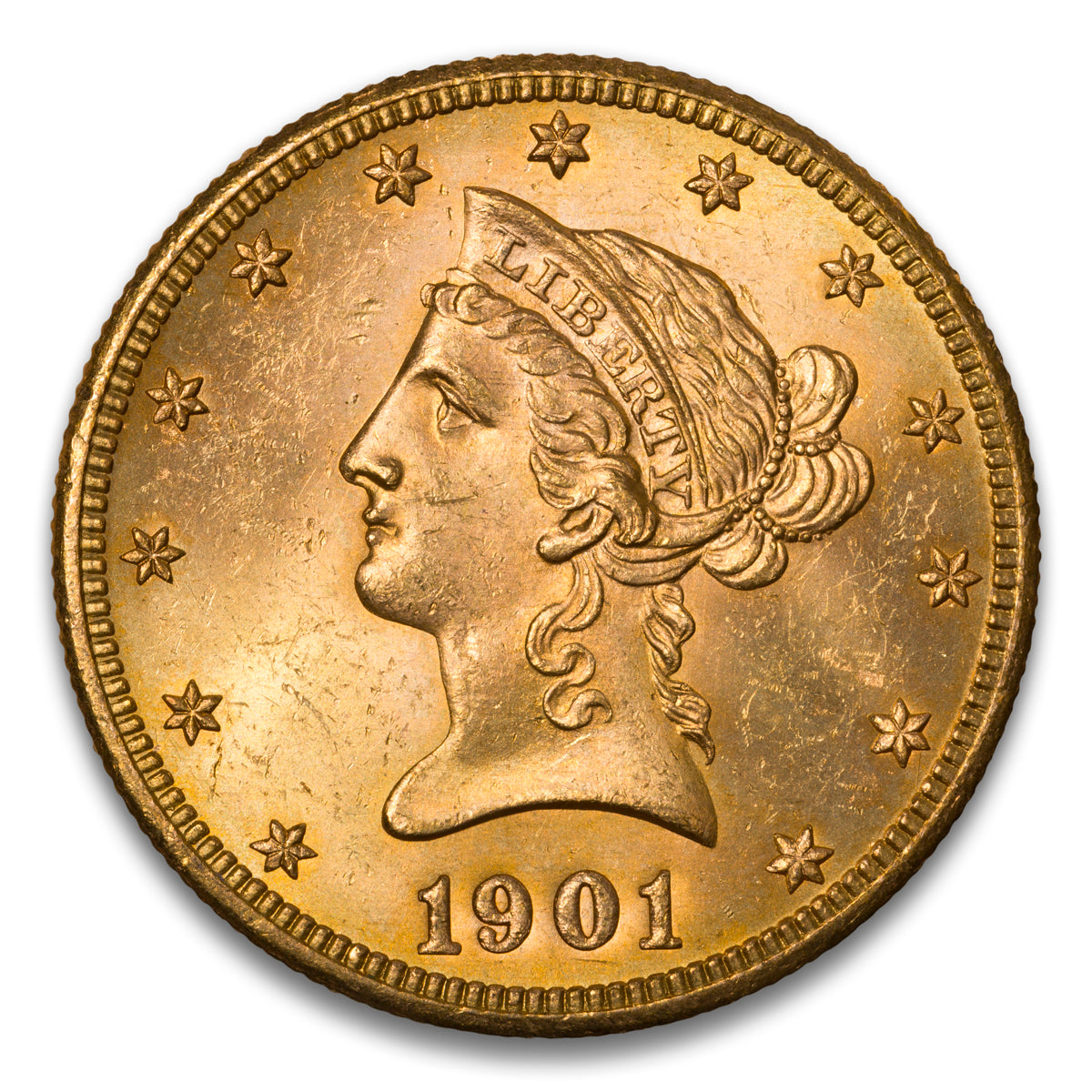 US $10 Gold 1901S MS-64