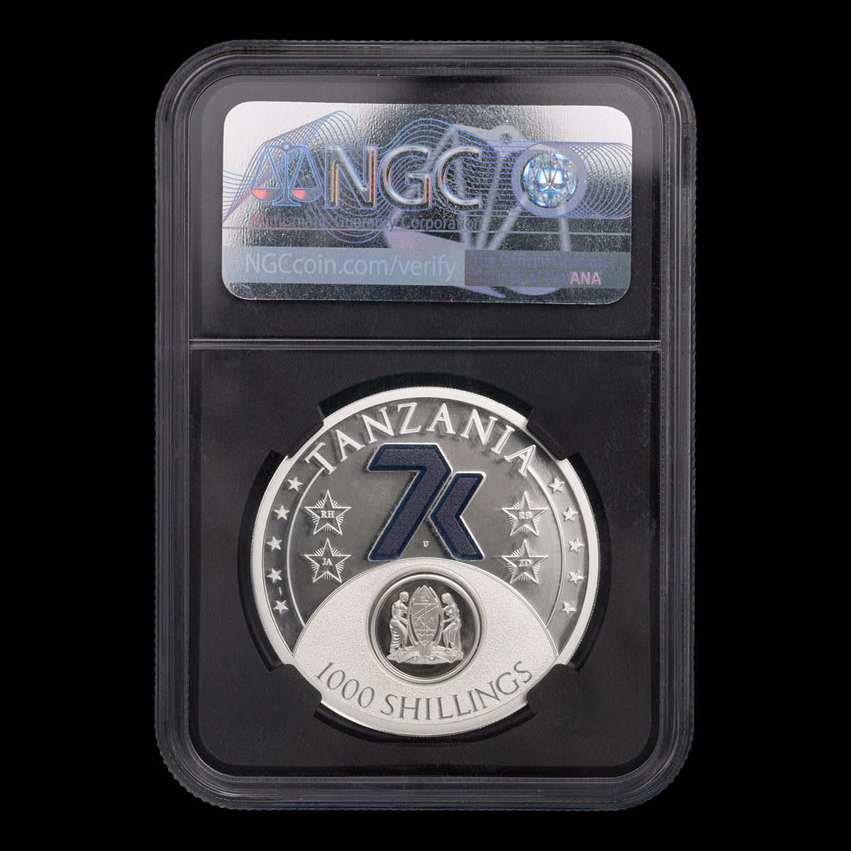 Tanzania Silver 1000 Shillings 2021 PR-70 Ultra Cameo
