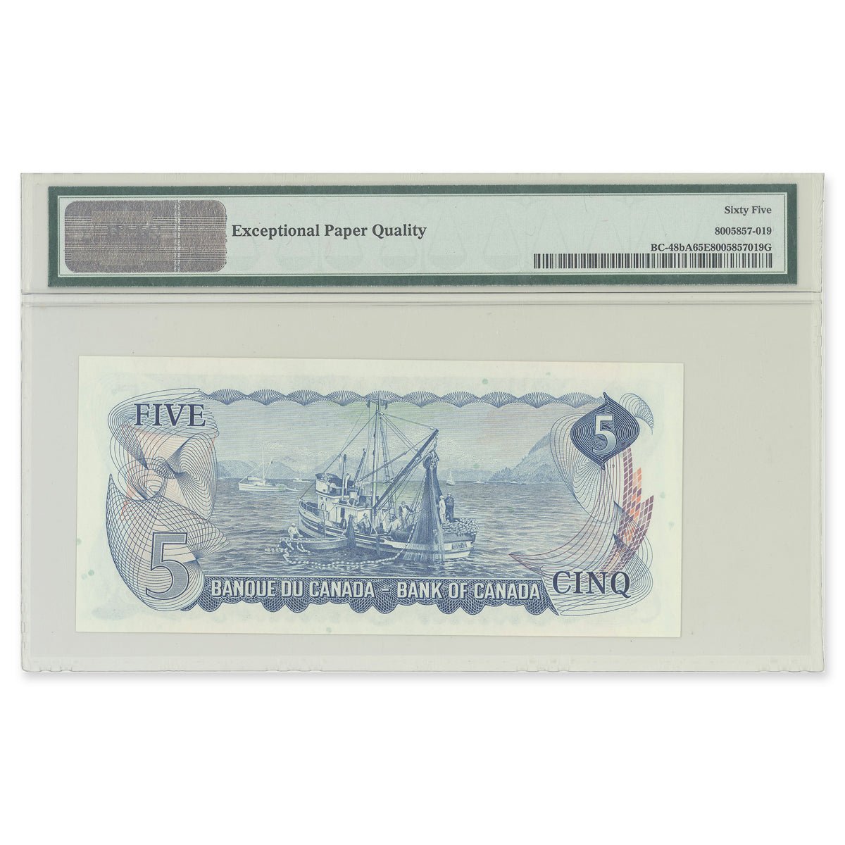 $5 1972 BC-48bA Replacement Lawson-Bouey Prefix *SP PMG GUNC-65 EPQ