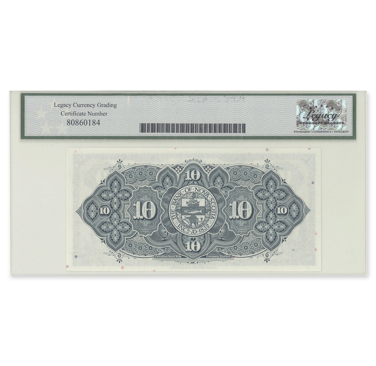 $10 1935 550-36-04 Bank of Nova Scotia McLeod-Patterson Legacy GUNC-67 PPQ