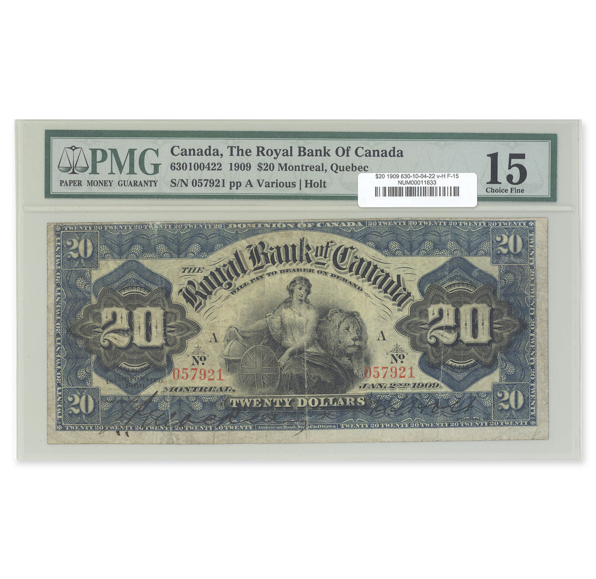 $20 1909 630-10-04-22 Royal Bank of Canada various-Holt PMG F-15