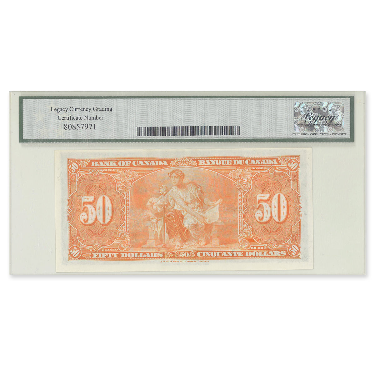 $50 1937 BC-26b Gordon-Towers Prefix B/H Legacy CUNC-63 PPQ
