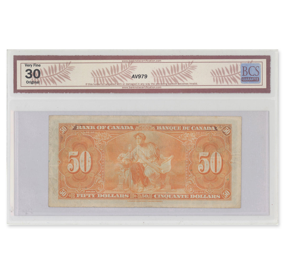 $50 1937 BC-26b Gordon-Towers Prefix B/H BCS VF-30 PPQ