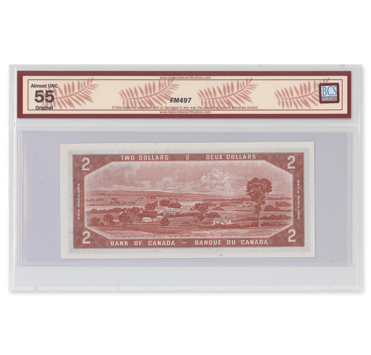 $2 1954 Devil's Face Series BC-30b Beattie-Coyne Prefix F/B BCS AU-55 Original