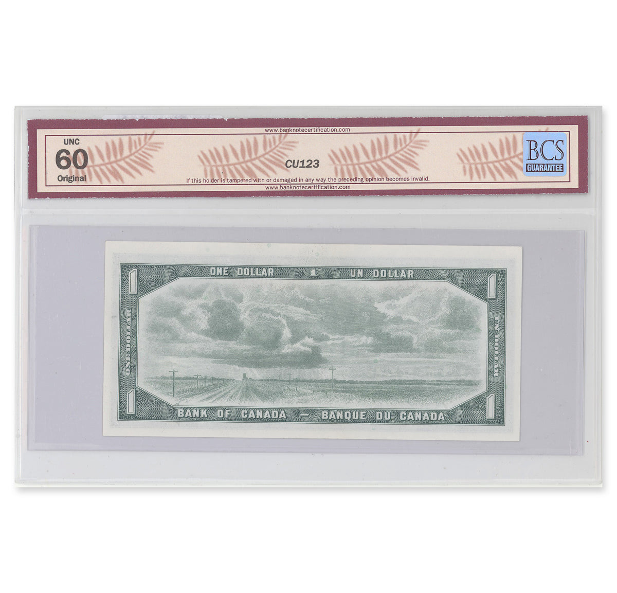$1 1954 Modified Series BC-37b-i Beattie-Rasminsky Prefix H/M BCS UNC-60 Original