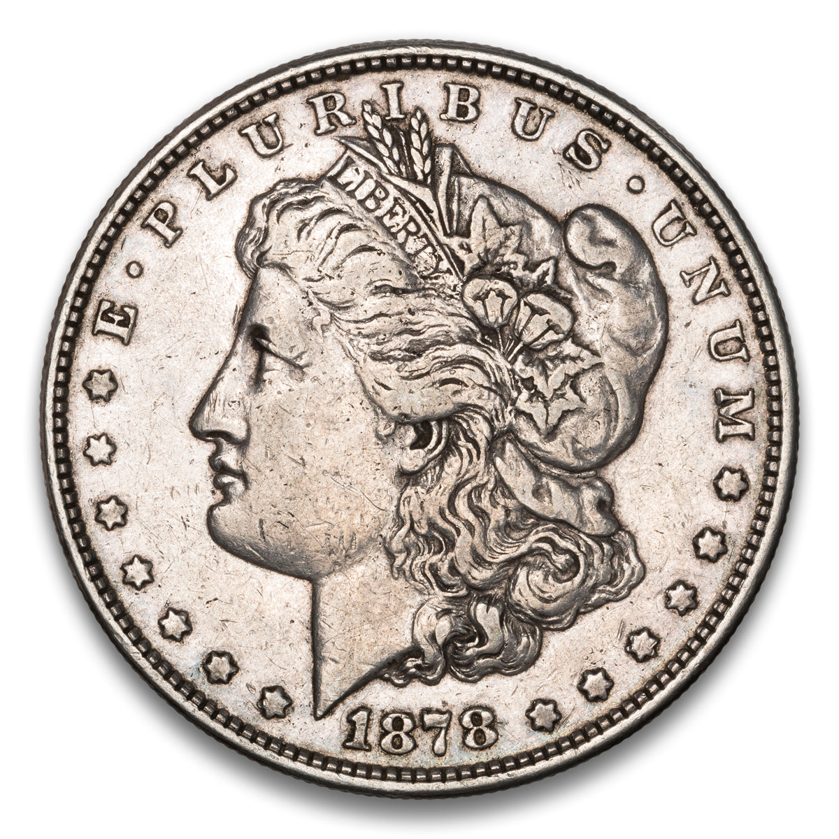 US $1 Morgan 1878 8TF VAM 14 VF-25