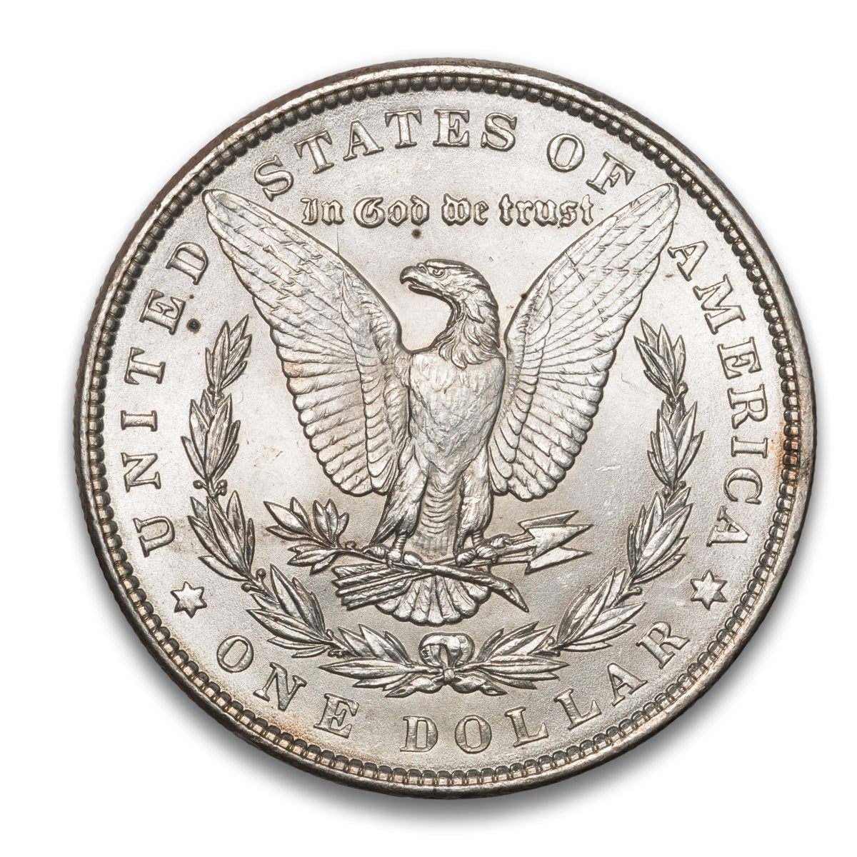 US $1 Morgan 1886 TOP 100 VAM 1A1 Line in 6 & Clash AU-58