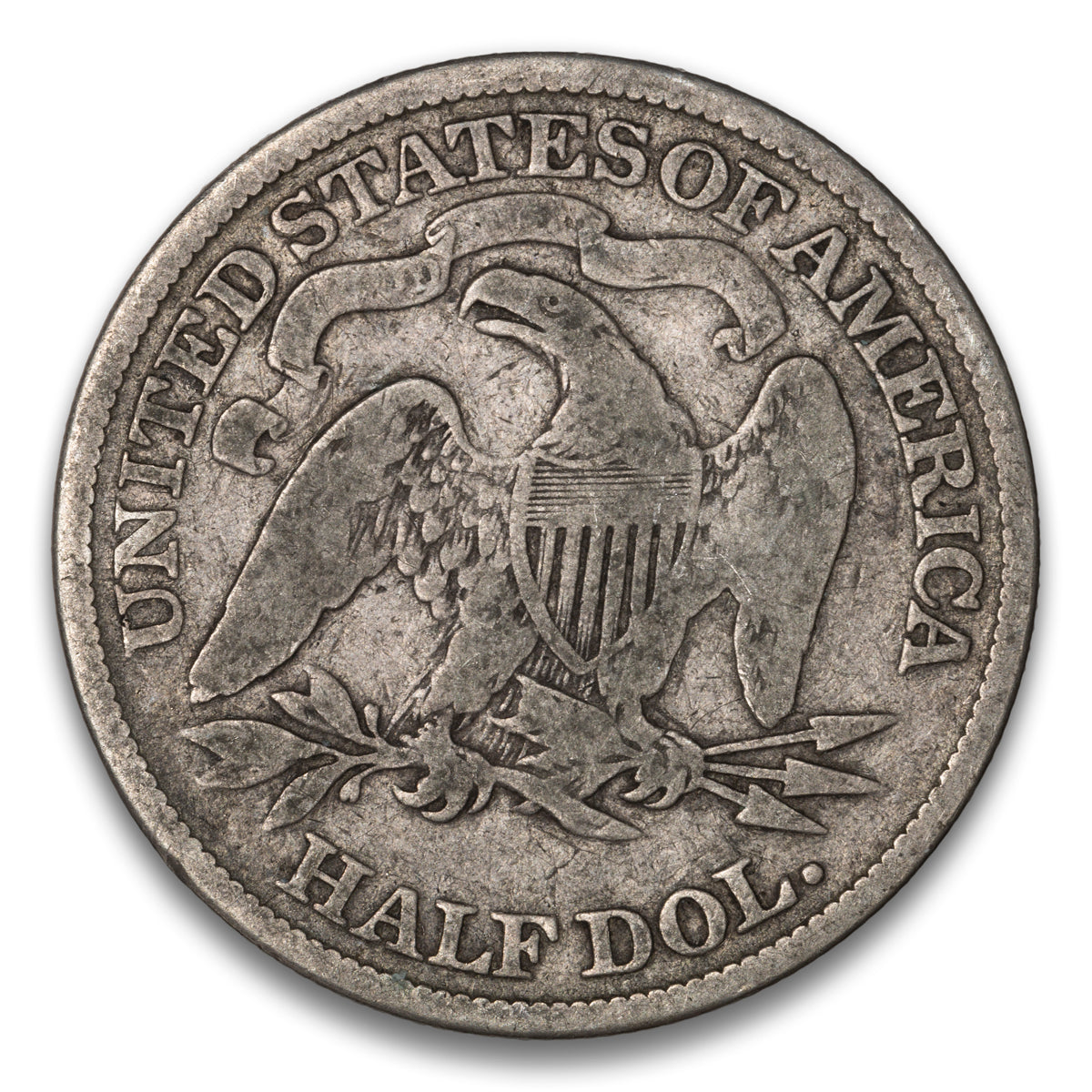 US 50 Cent Seated With Motto 1871 WB-4 Non-Certified VG-8