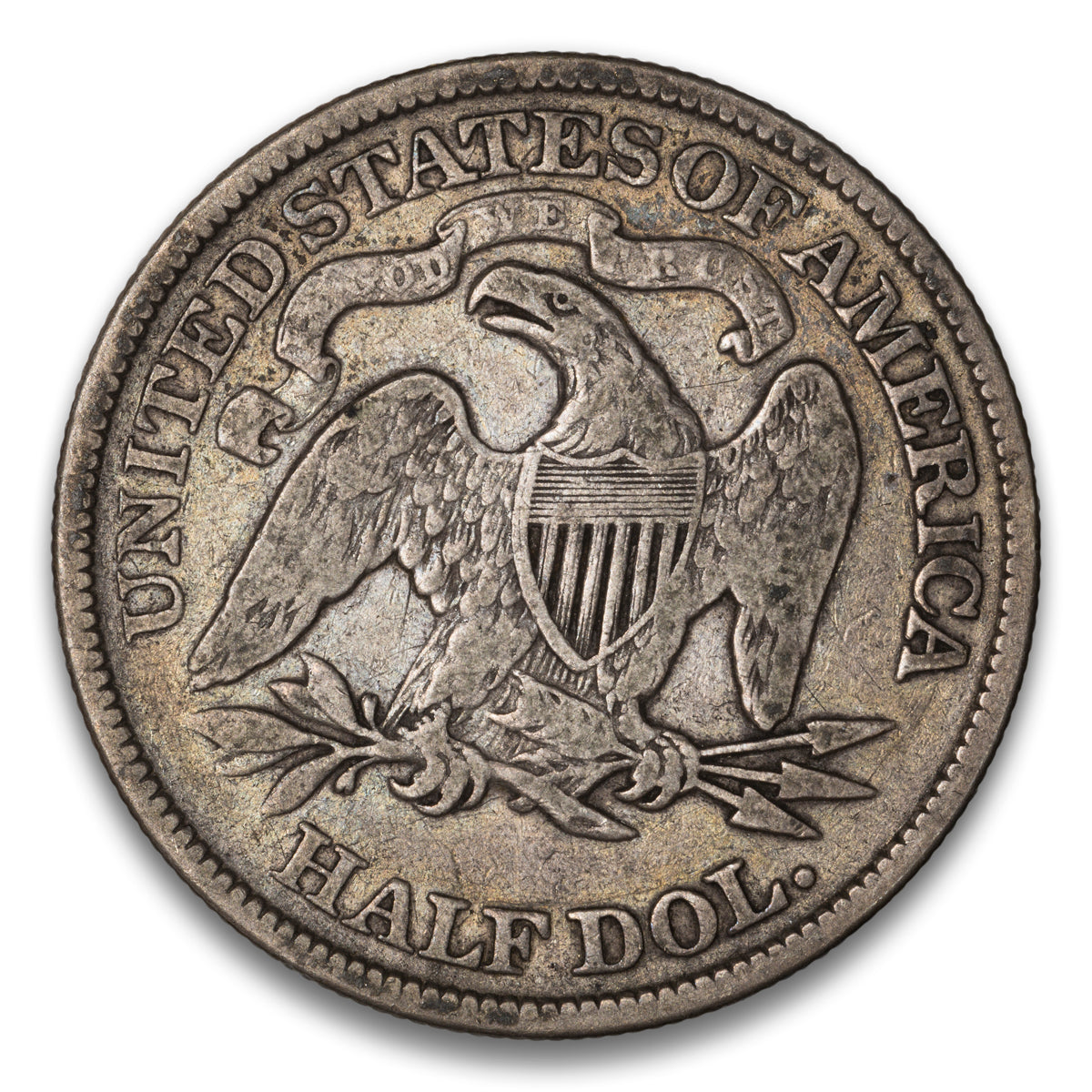 US 50 Cent Seated With Motto 1875 WB-101 Non-Certified F-12