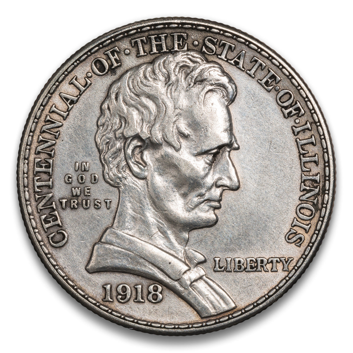 US 50 Cent Commemorative 1918 Lincoln Non-Certified EF-40