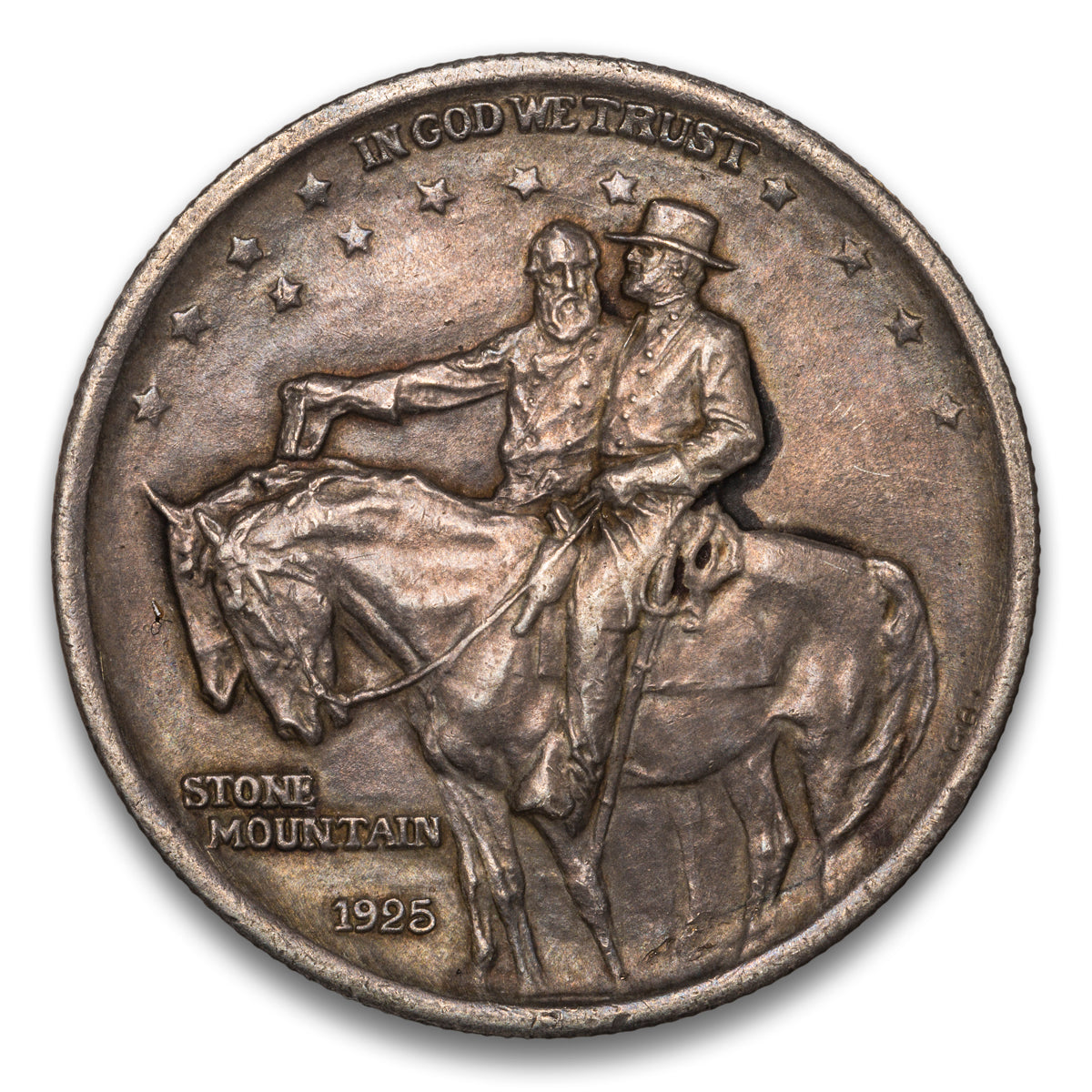 US 50 Cent Commemorative 1925 Stone Mountain Non-Certified AU-58