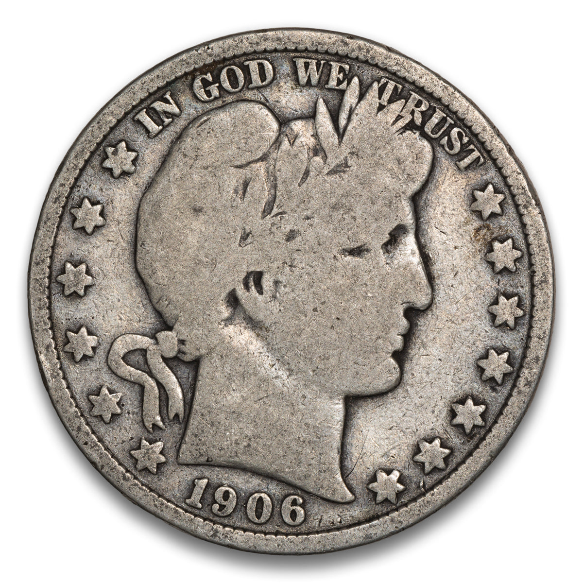 US 50 Cent Barber 1906 VG-8