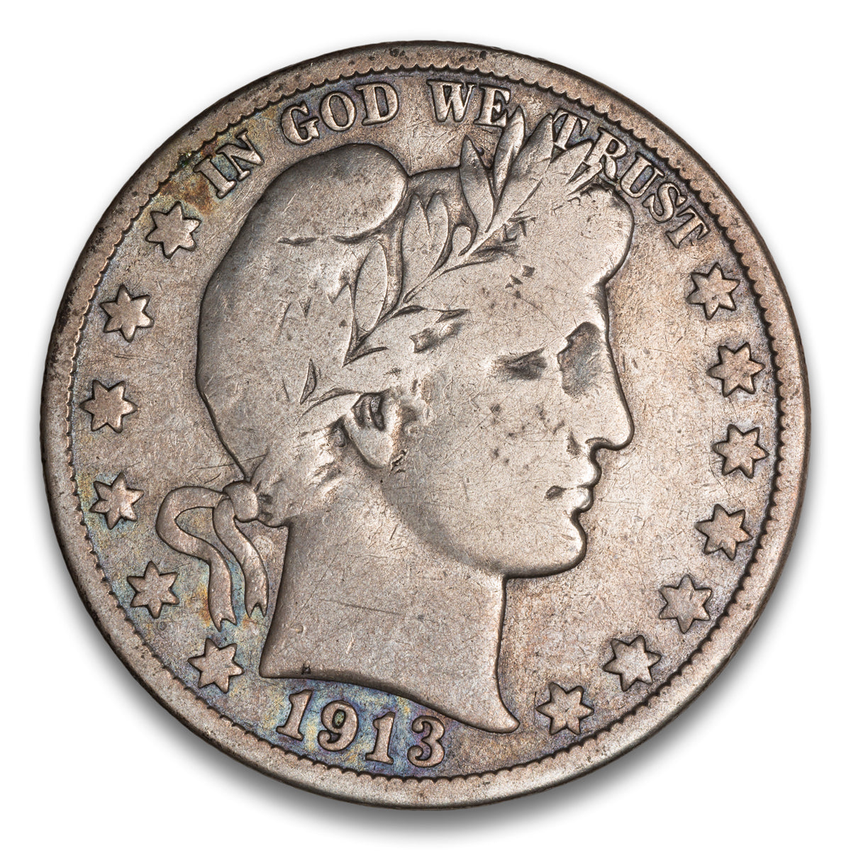 US 50 Cent Barber 1913D VG-10