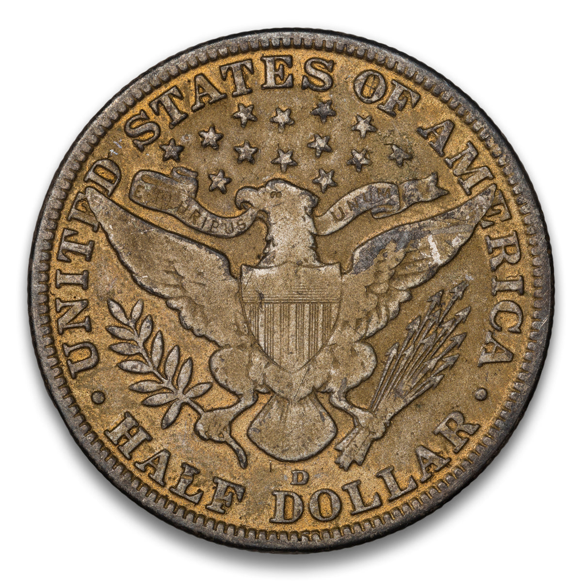 US 50 Cent Barber 1915D F-12