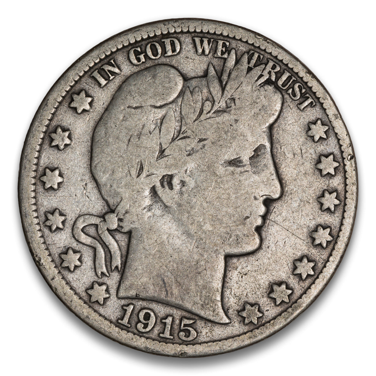 US 50 Cent Barber 1915D VG-10