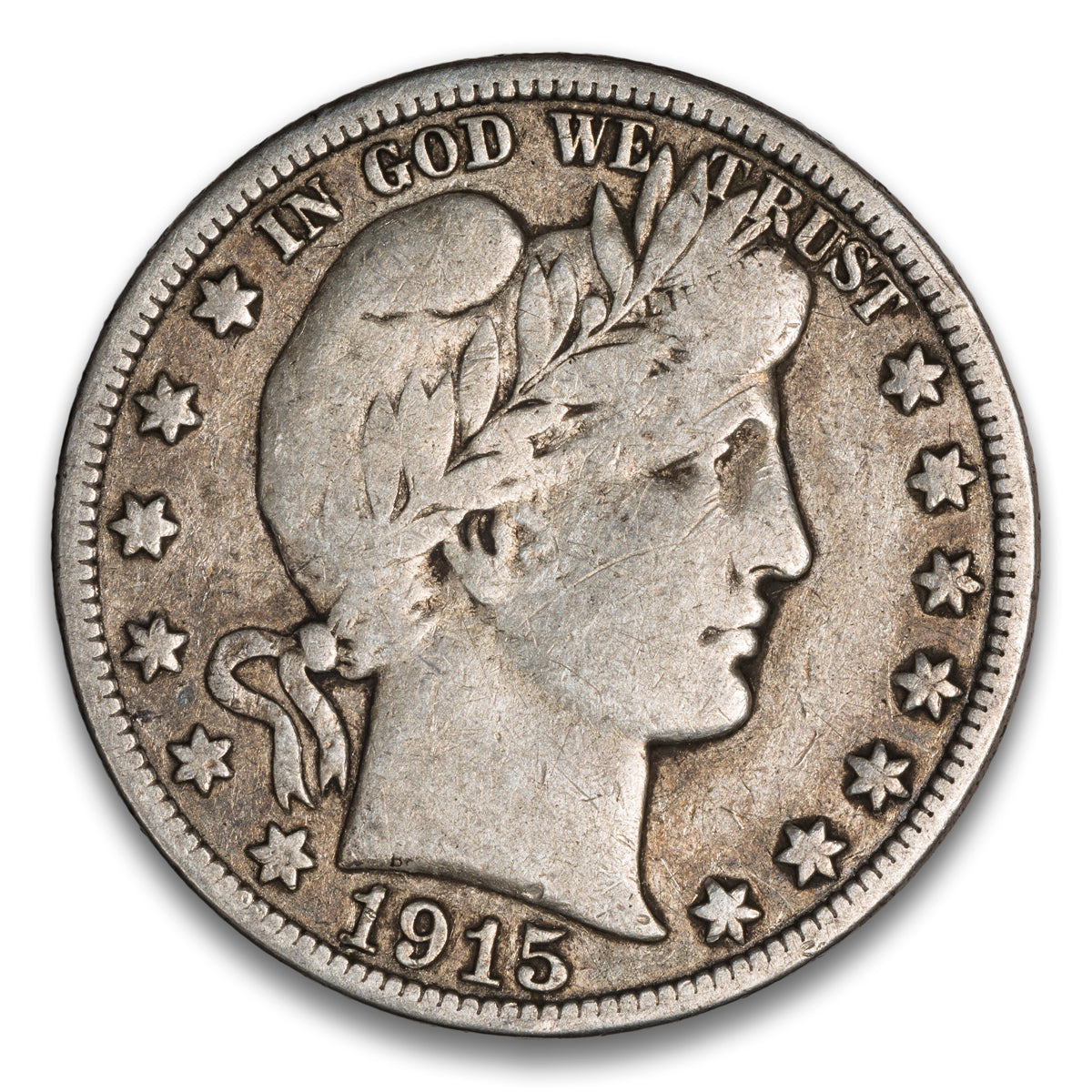 US 50 Cent Barber 1915S F-12