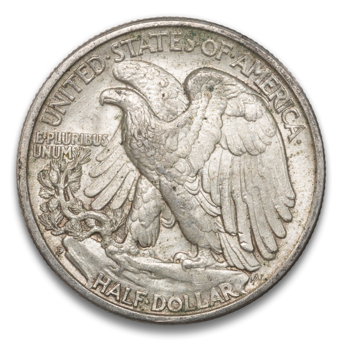 US 50 Cent Walking 1935D AU-53
