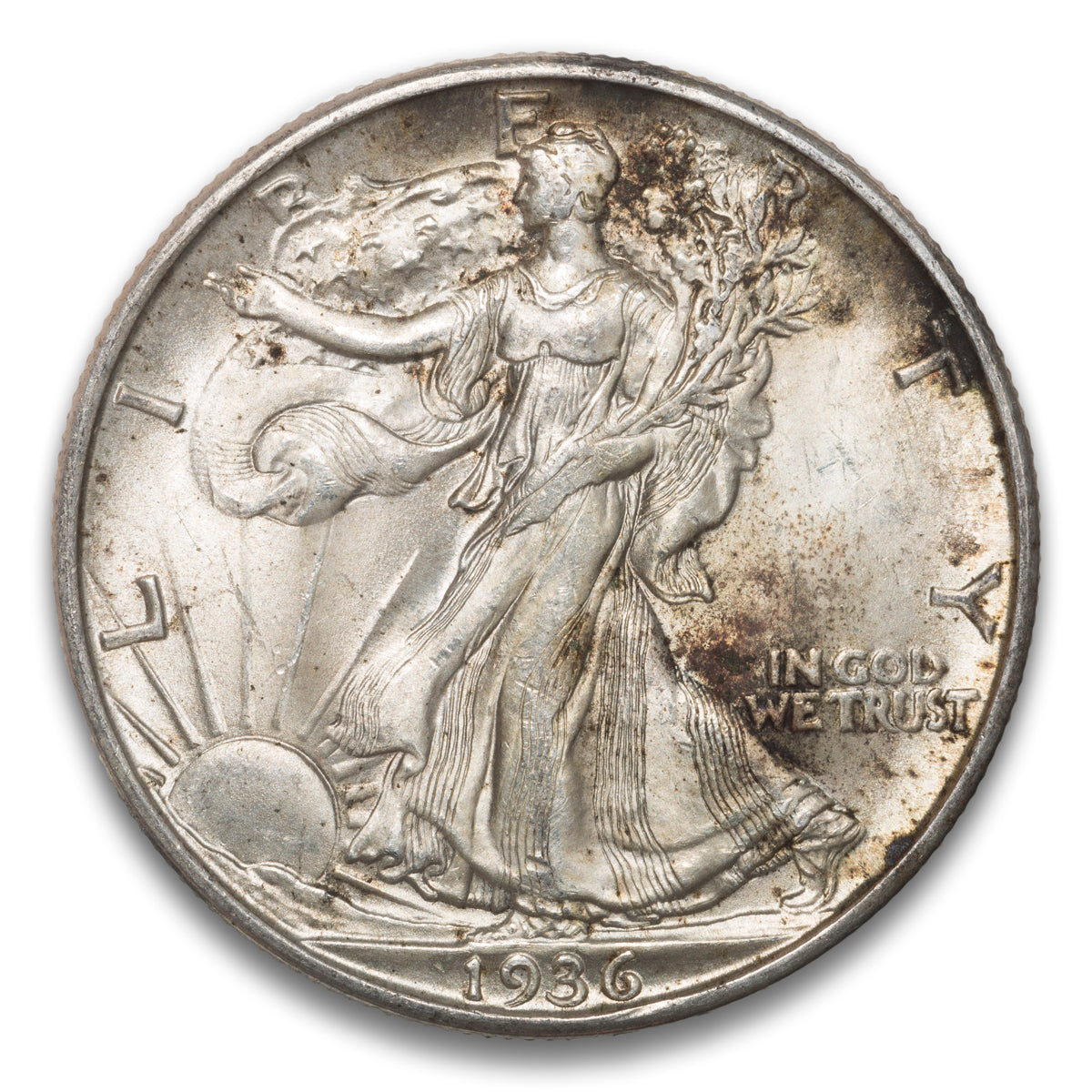 US 50 Cent Walking 1936D MS-62