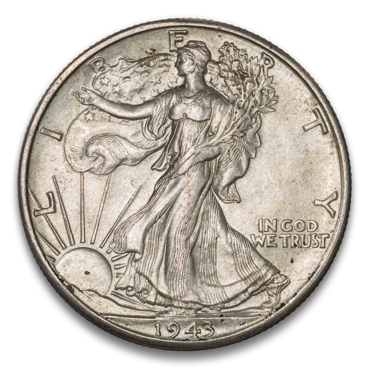 US 50 Cent Walking 1943D FS-101 DDO AU-50
