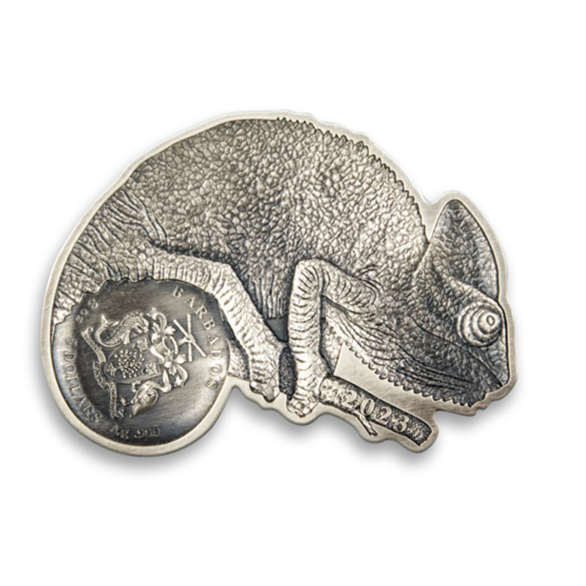 2023 $5 Great Master of Colour Change: Chameleon - Pure Silver Thermochromatic Coin