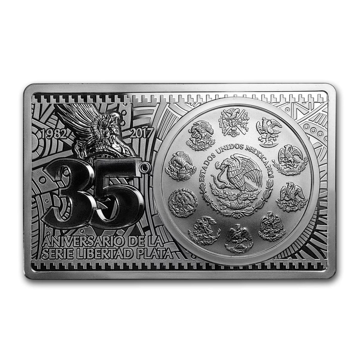 2017 35th Anniversary of the Mexican Silver Libertad - Pure Silver Bar and Coin
