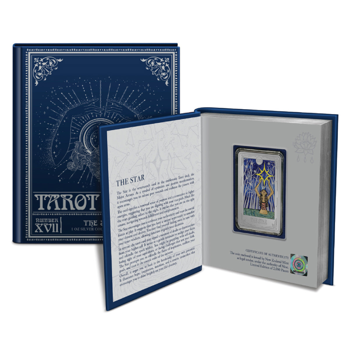 2024 $2 Tarot Cards: XVII The Star - Pure Silver Coloured Coin