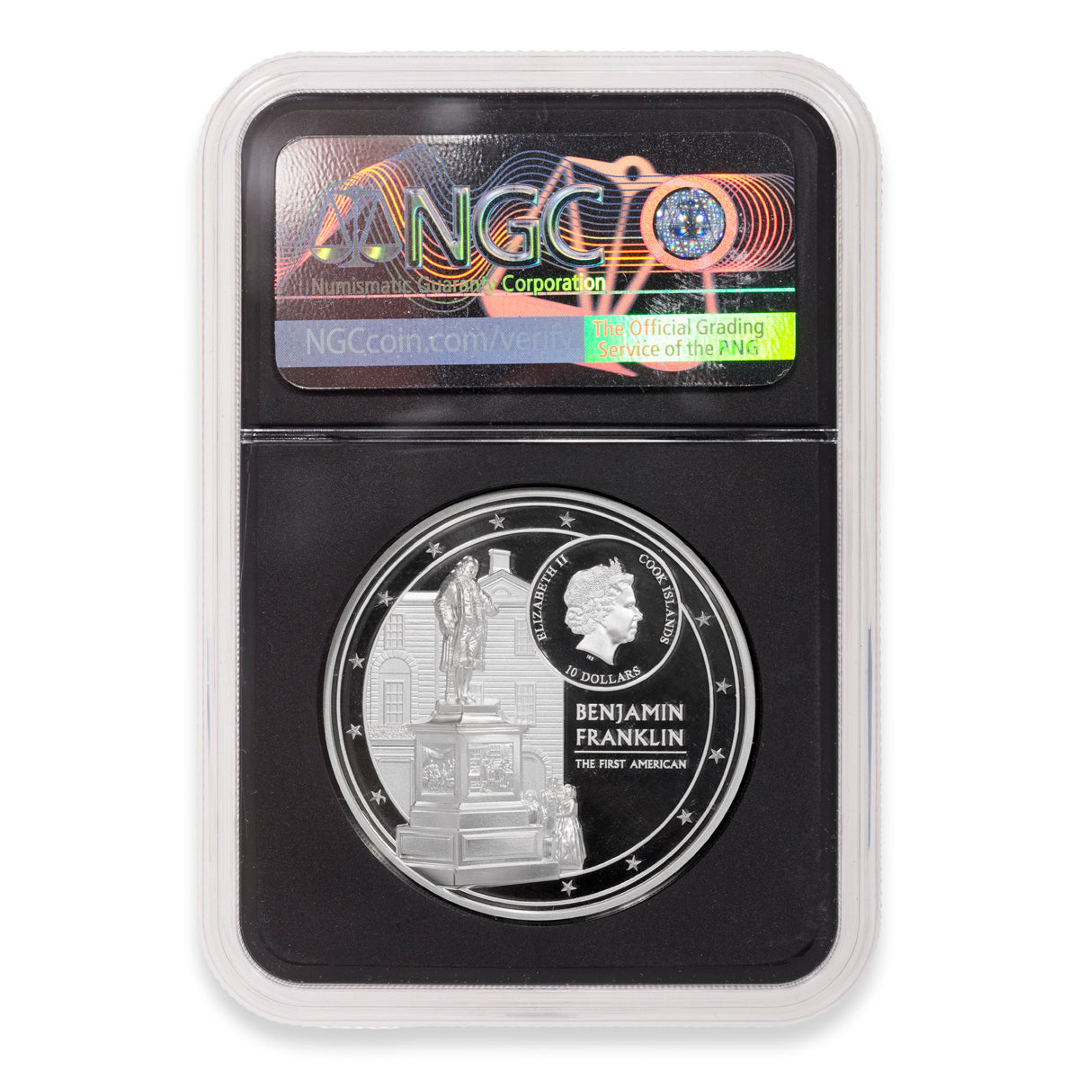 2021 $10 An American Life: Benjamin Franklin - Pure Silver Coin