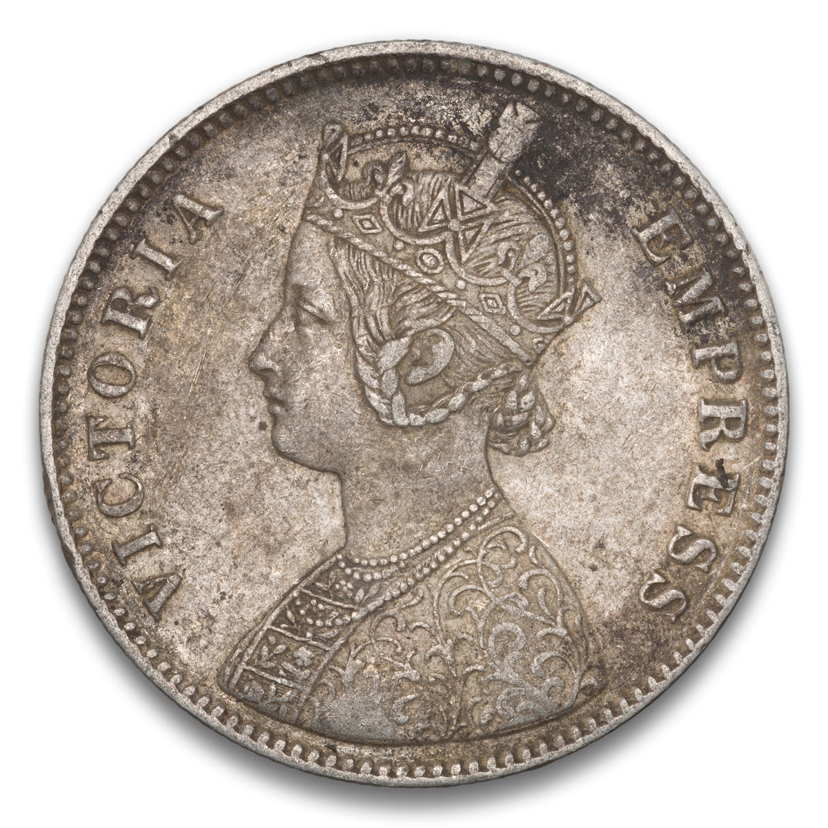 India Silver 1 Rupee 1878