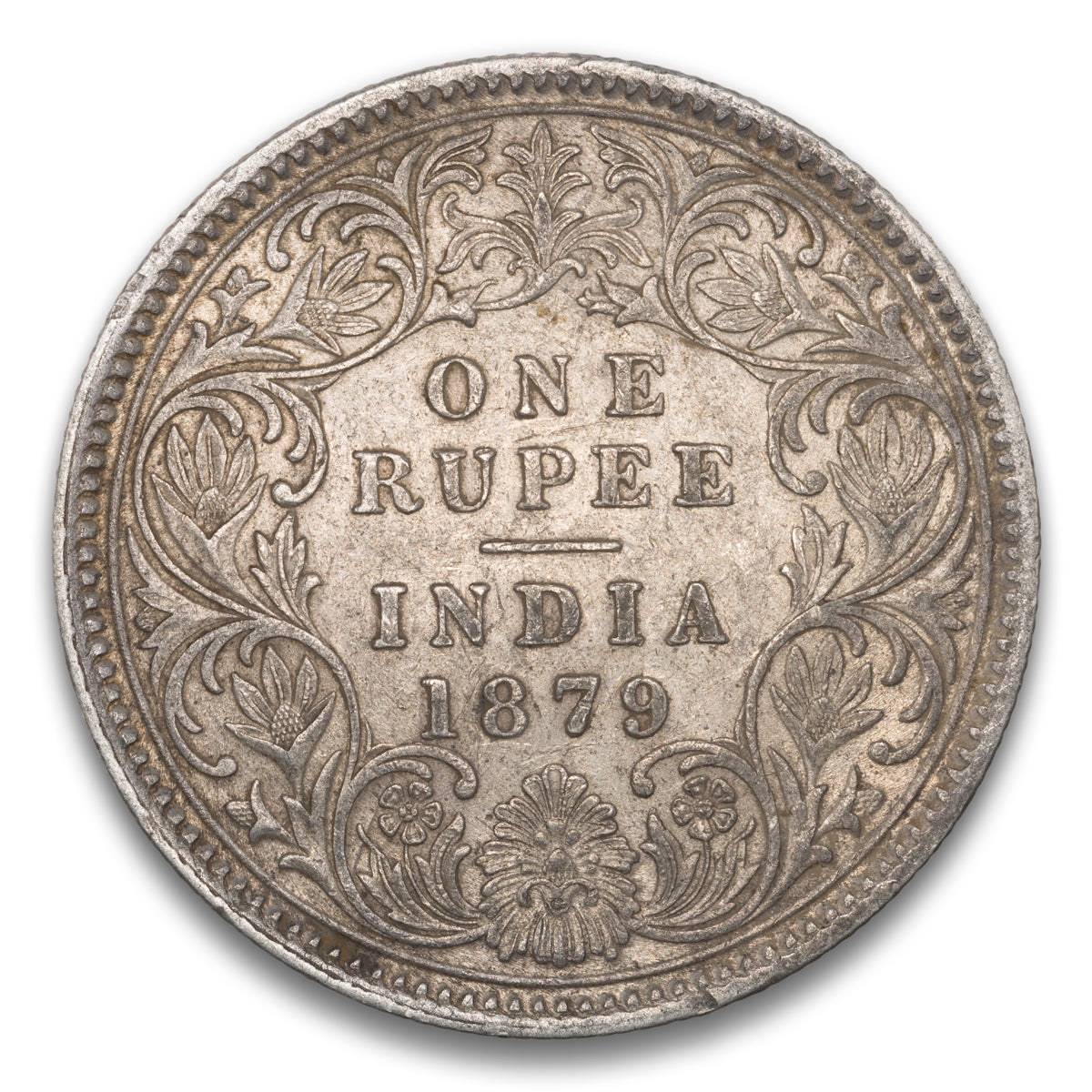 India Silver 1 Rupee 1879