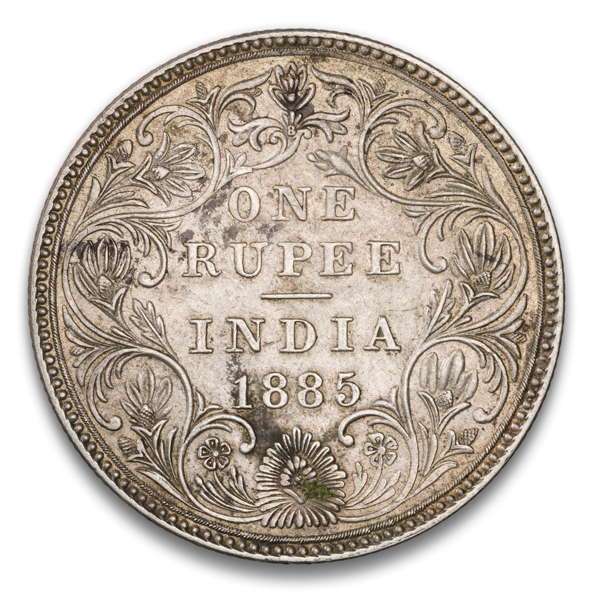 India Silver 1 Rupee 1885
