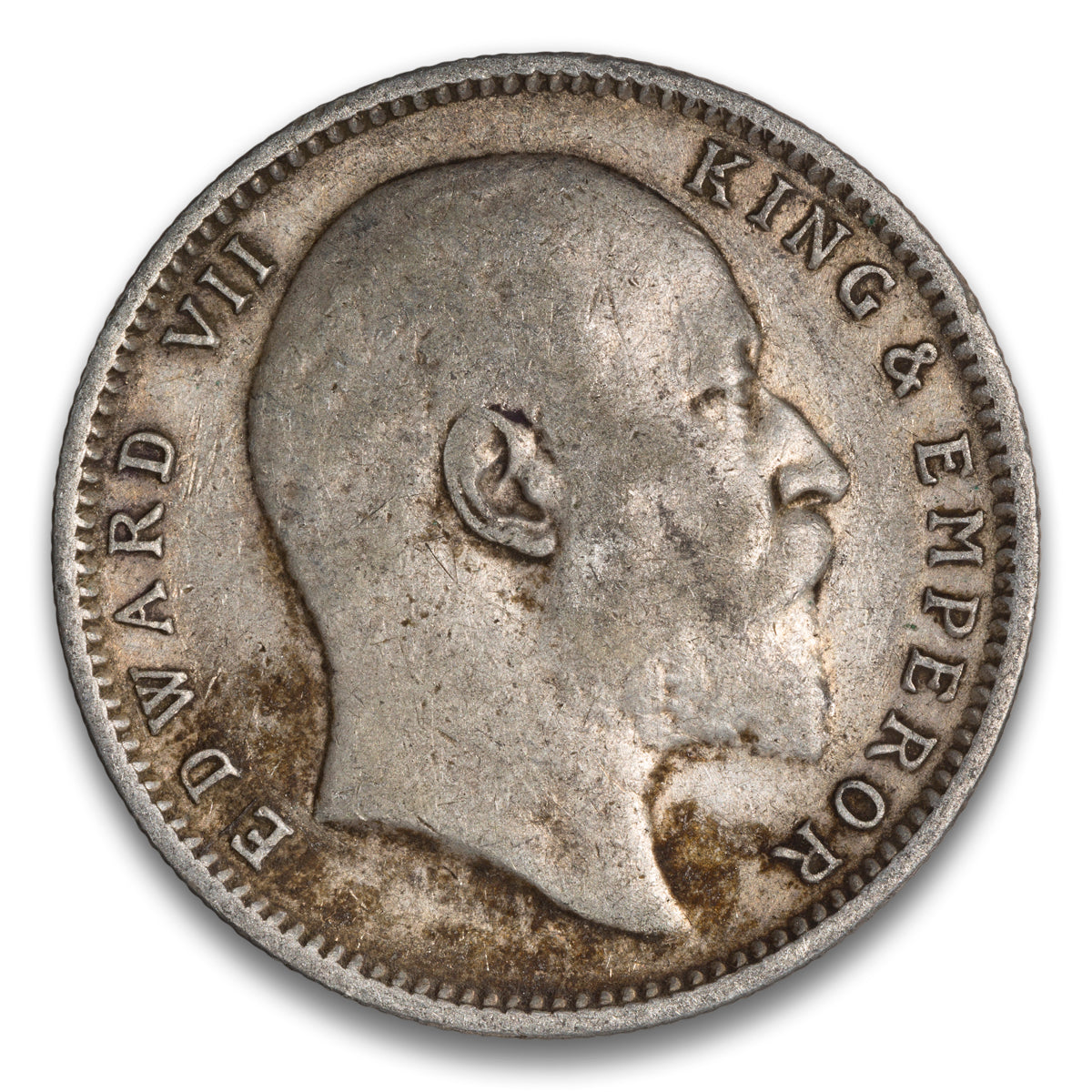 India Silver 1 Rupee 1910