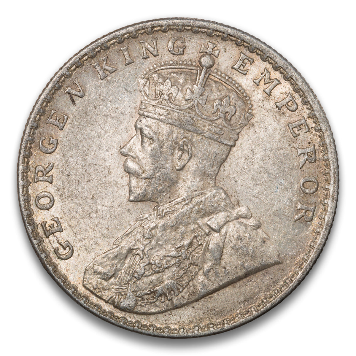 India Silver 1 Rupee 1916
