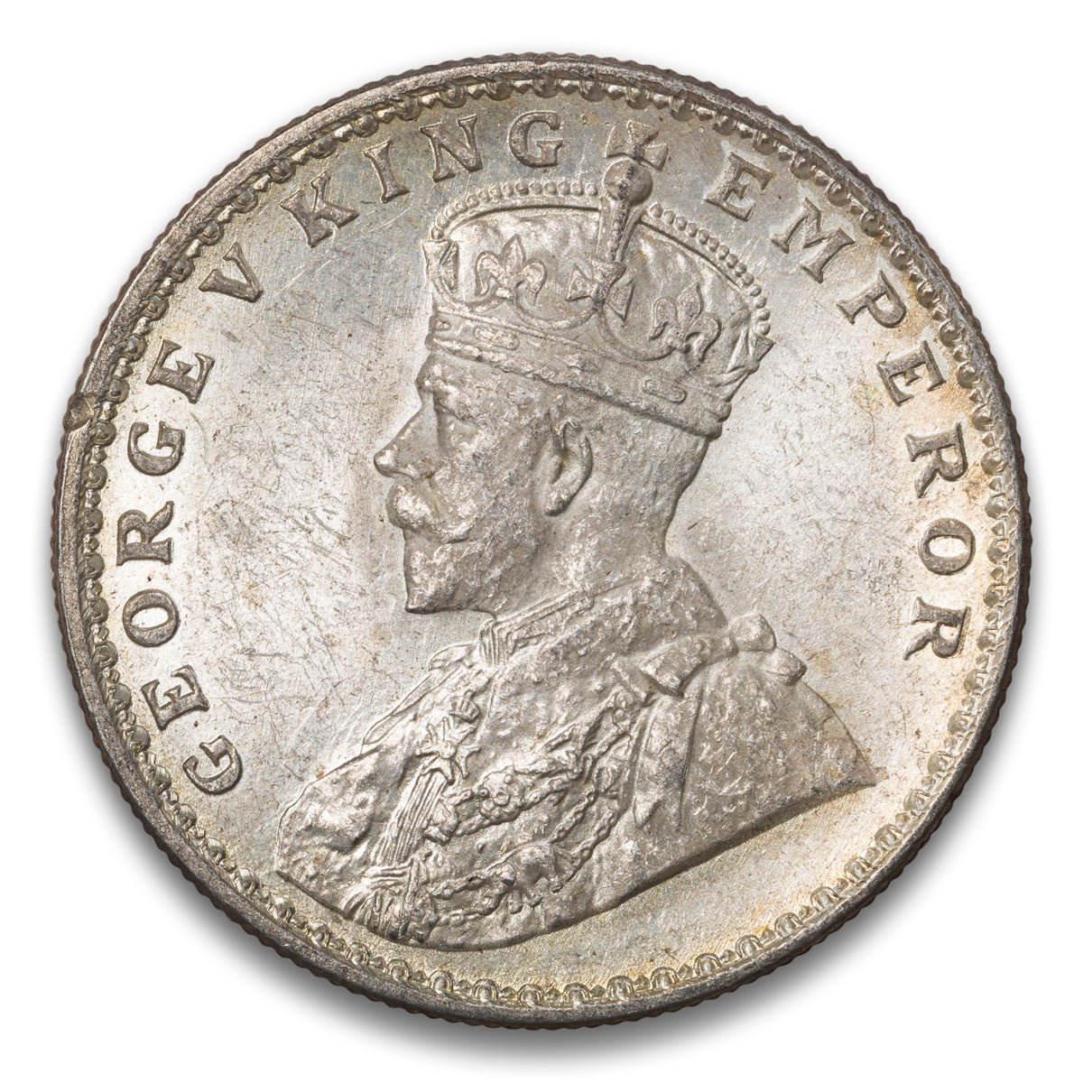 India Silver 1 Rupee 1919