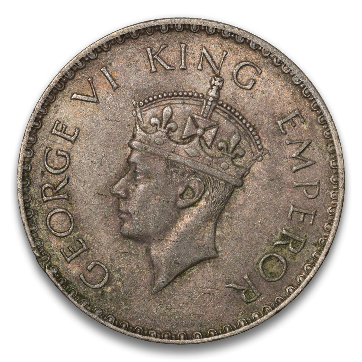 India Silver 1 Rupee 1940
