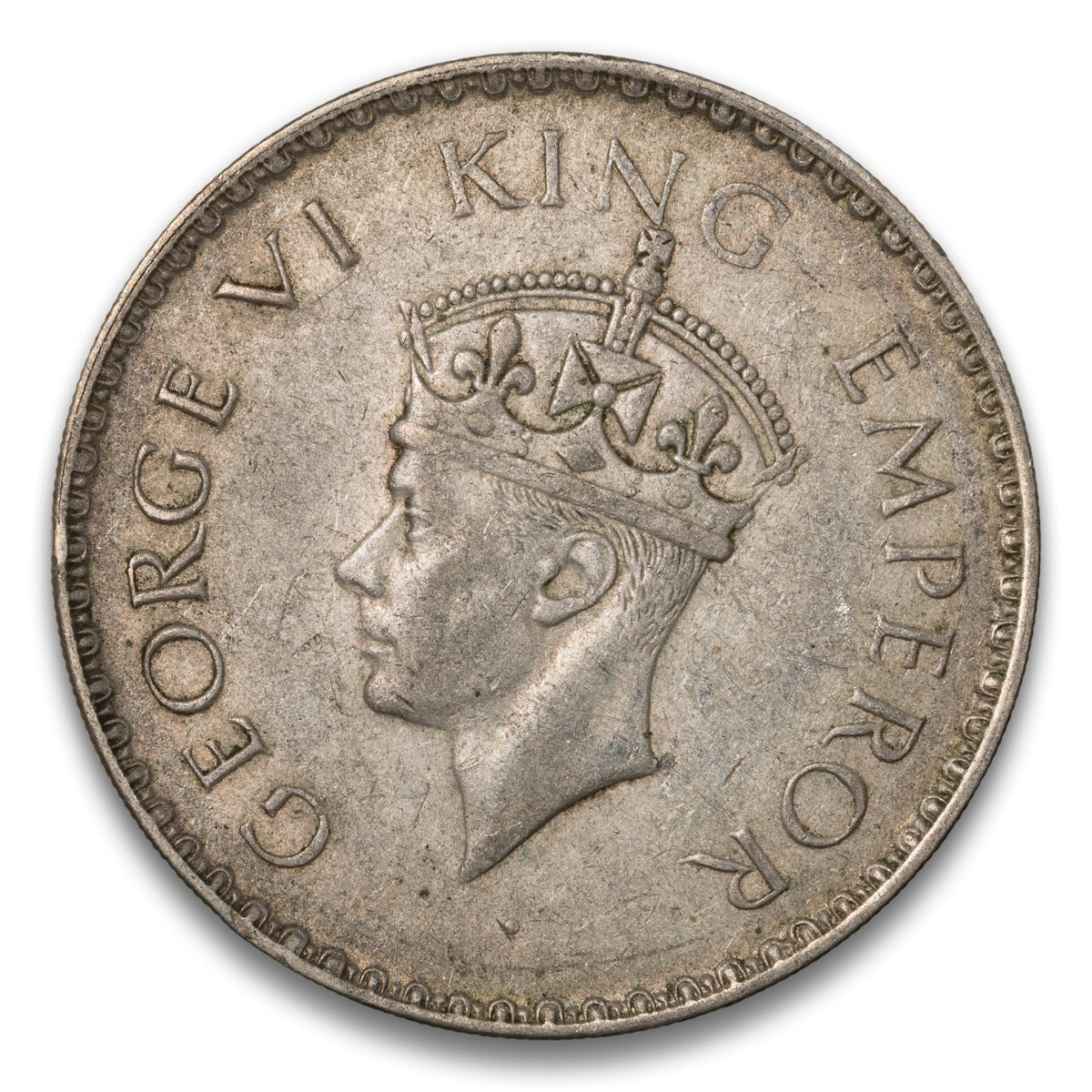 India Silver 1 Rupee 1941