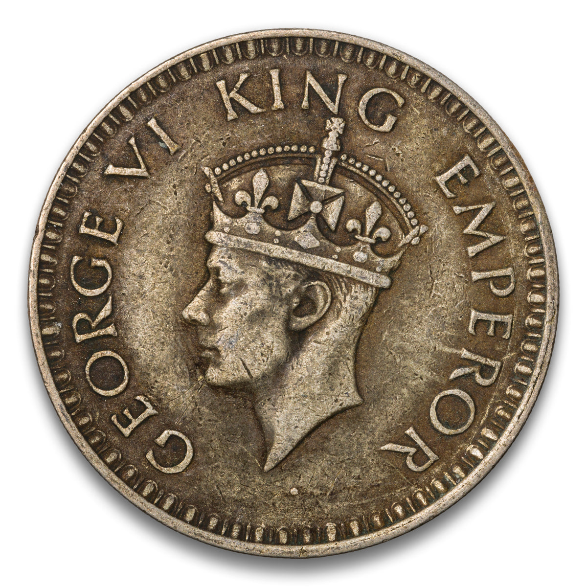 India Silver 1 Rupee 1943