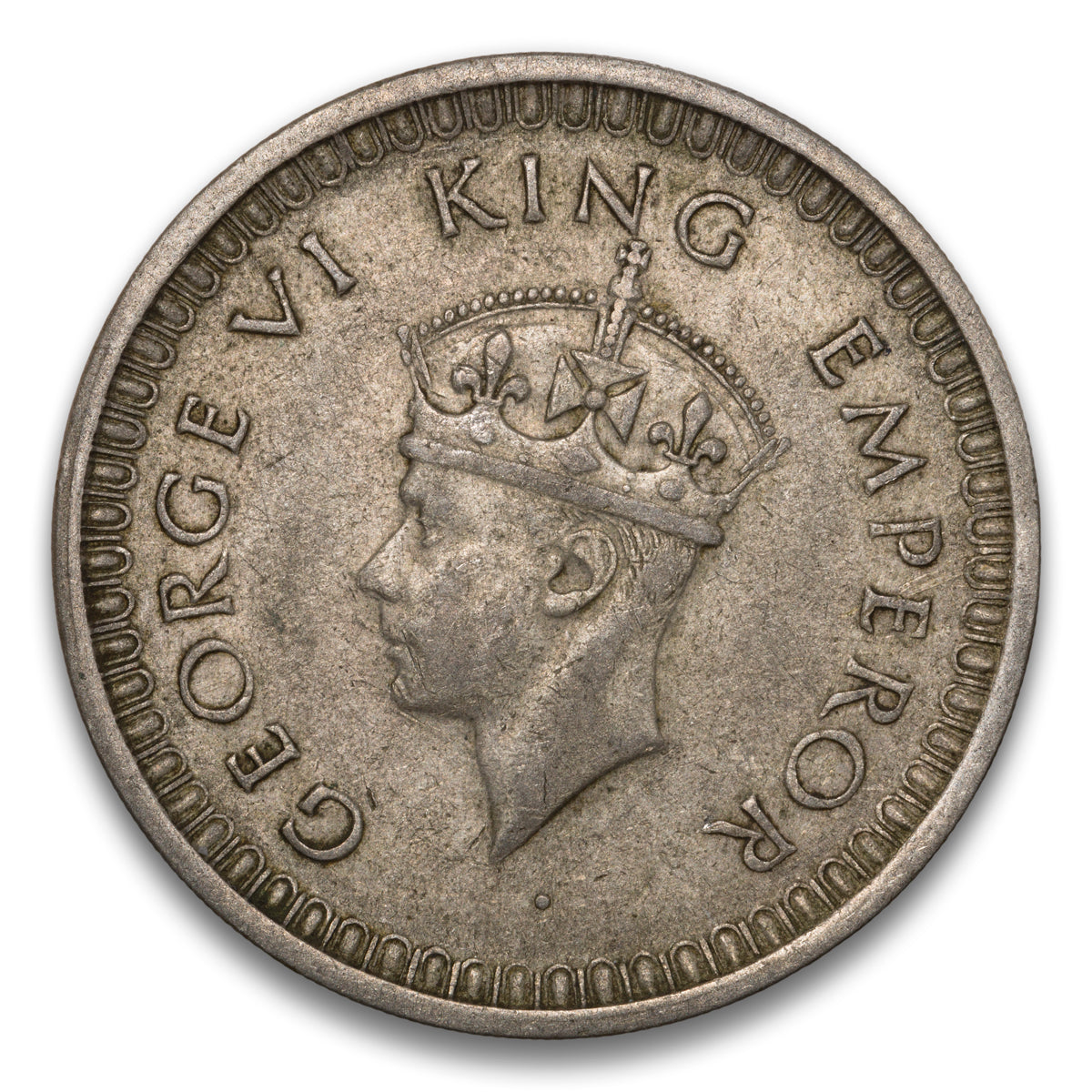 India Silver 1 Rupee 1942