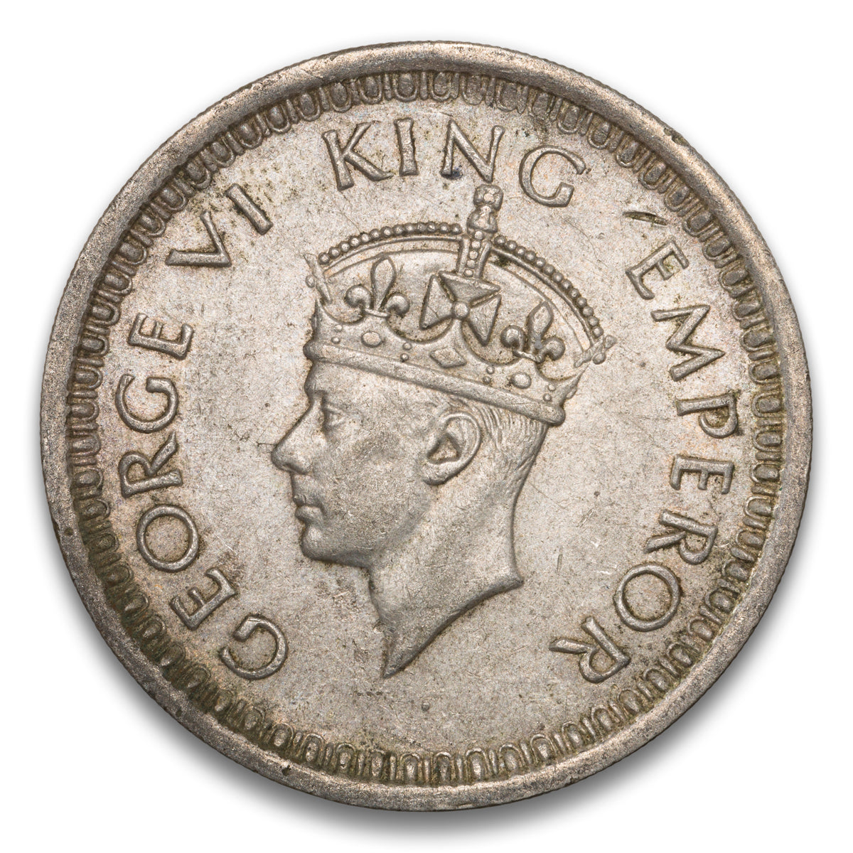 India Silver 1 Rupee 1945