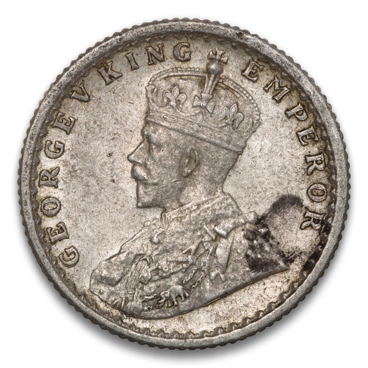 India Silver 1/4 Rupee 1934